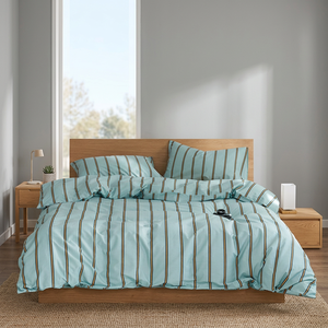 High Quality Customized Hotel-Grade Jacquard Cotton 400TC Floral 4-Piece Massage Plain <b>Bed</b> <b>Sheet</b> Set Including Fitted Flat - Product Image 3