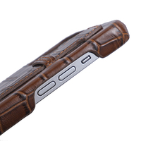 Étui de téléphone antichoc en cuir véritable de style professionnel, design luxueux, avec sangle pour coque de téléphone portable à motif pour 13 Pro