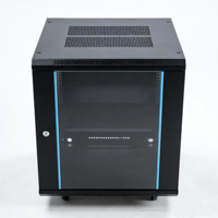 Armoire serveur 19 pouces 750*600*450mm en acier SPCC thermolaqué, 15U, de luxe, à parois épaisses, murale ou sur pied, en stock.