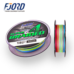 FJORD 300m 4-Braid haute résistance PE ligne <span class=keywords><strong>de</strong></span> pêche multicolore <span class=keywords><strong>fil</strong></span> flottant pour lac rivière océan bateau et pêche en ruisseau - Product Image 2