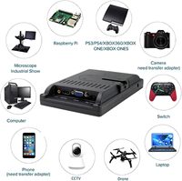 Moniteur Full HD de 7 pouces résolution 1024x600 petit moniteur IPS portable 1080P avec haut-parleurs intégrés caméra de vidéosurveillance à entrée VGA AV