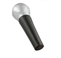 Balle anti-stress souple en forme de microphone pour enfants, jouets à presser, vente en gros, promotionnelle, en mousse PU, jouets anti-stress