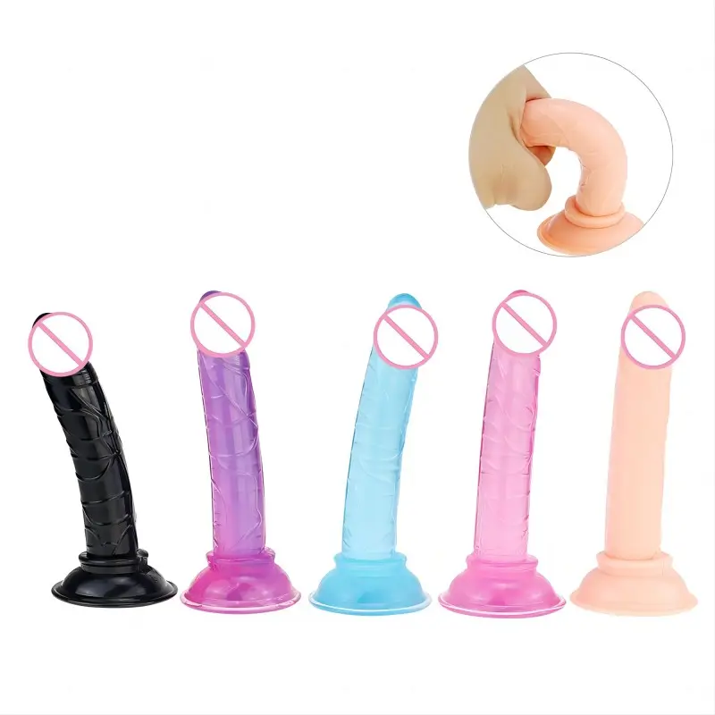 Grosir produk dewasa dildo penis buatan kristal mini masturbasi wanita