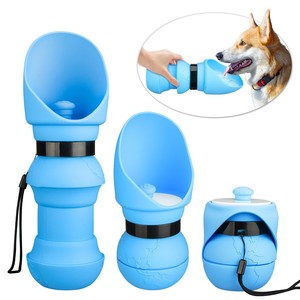 Cangkir Lipat Silikon Portabel Kapasitas Besar untuk Anjing dan Kucing, Tempat Makan Hewan Peliharaan Bulat untuk Luar Ruangan dengan Tempat Minum untuk Jalan-Jalan Anjing - Product Image 5