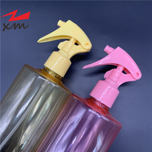 Bouteille pulvérisatrice personnalisée colorée avec gâchette 28/410, flacon pulvérisateur en <span class=keywords><strong>plastique</strong></span> de 500 ml avec mini-gâchette à épaule plate - Product Image 4