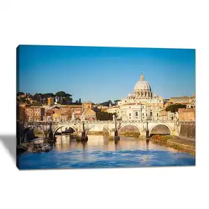 Wholesale High Quality Canvas High Definition Cityscape Customized Picture Prints Canvas Wall Painting