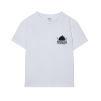 T-shirt personnalisé 100% coton brodé, 280 grammes, coupe ample unisexe, motif 3D, votre photo, logo ou n'importe quel texte