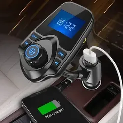 Adaptador de coche <span class=keywords><strong>Bluetooth</strong></span> car Blue Tooth transmisor inalámbrico FM modulador Blue Tooth receptor aux car - Product Image 5