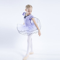 Robe de Ballet TuTu pour enfants, Costumes de danse de justaucorps de gymnastique, vêtements d'entraînement, vêtements de Performance pour filles