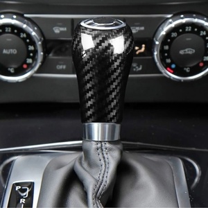 Levier de changement de vitesse en cuir, accessoire d'intérieur de voiture pour <span class=keywords><strong>Mercedes</strong></span> Benz <span class=keywords><strong>classe</strong></span> A C <span class=keywords><strong>E</strong></span> G CLS GLK 2008 — 2012 - Product Image 5