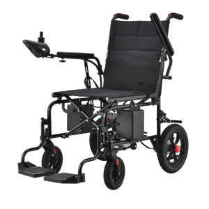 뜨거운 제품 2024 모터 휠체어 스틸 휠체어 성인용 접이식 휠체어 워커