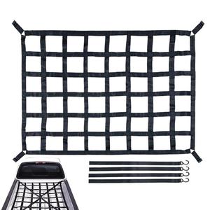 Wellstone Heavy Duty Roof Rack Cargo Net PVC Webbing Truck Pickup SUV Van Cargo Control Net For Car Roof