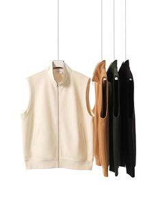 Fabricants de vêtements – Nouvelle collection printemps-automne : Gilet décontracté ample 380g, couleur unie, sans manches, à porter en extérieur - Product Image 2