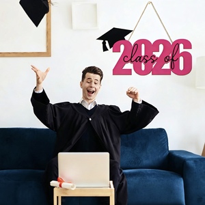 Pafu 2026 - Decorazioni in legno per la festa di laurea, cartello in legno per la classe del 2026, accessori per photo booth per la festa di laurea dei senior - Product Image 5