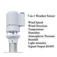 Station météo YGC-CSM 7-en-1 pour la surveillance de l'environnement météorologique, capteur de vitesse et de direction du vent, température, humidité, pression atmosphérique