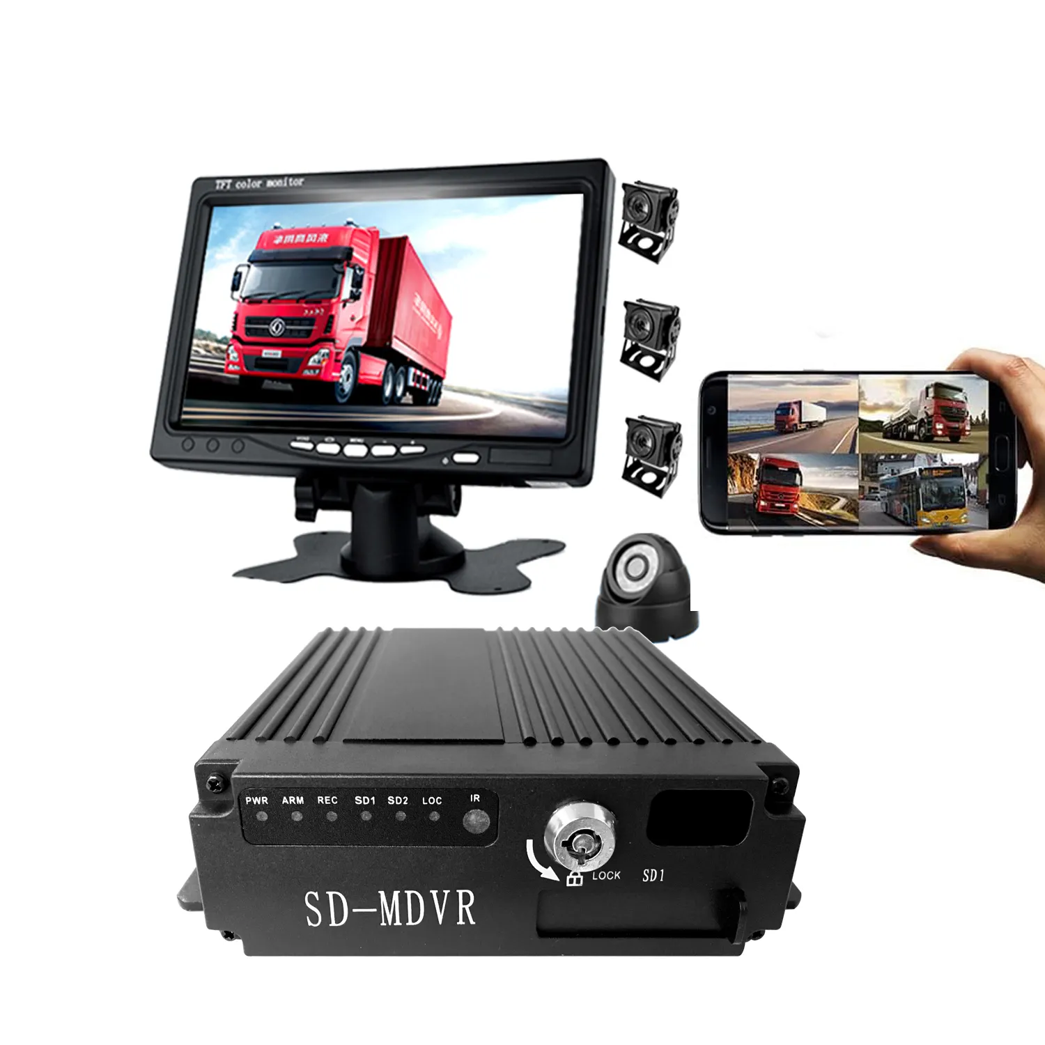 4ch 4g Wifi mobil Dvr Gps Bd Glonass 2*512g Sd kart sd-mdvr Video kaydedici Camara De Seguridad araba kara kutusu gece görüş mdvr