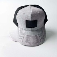 Gorra de Béisbol Trucker Unisex, Deportiva, Casual, Ajustable, Transpirable, de Malla, con Logotipo Bordado en 3D de 6 Paneles, Color Gris