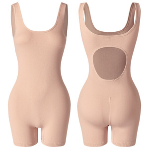 Sans couture couleur unie <span class=keywords><strong>Sexy</strong></span> beauté corps Shapewear serrer l'abdomen ascenseur fesses séchage rapide combinaison femme - Product Image 4