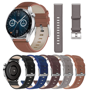Pulsera de cuero para Huawei <span class=keywords><strong>Watch</strong></span> 4 <span class=keywords><strong>Pro</strong></span> para Huawei <span class=keywords><strong>Watch</strong></span> <span class=keywords><strong>GT3</strong></span> <span class=keywords><strong>Pro</strong></span> <span class=keywords><strong>46mm</strong></span> pulsera de repuesto 22mm correa de reloj inteligente - Product Image 2