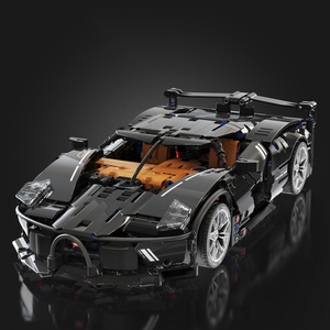 Xe mô hình đầy đủ chức năng điện phiên bản xây dựng khối lắp ráp trang trí xe thể thao đồ chơi t4003 khối đua loạt 1-8 nhựa - Product Image 6
