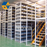 Entrepôt de stockage industriel moderne à plusieurs niveaux en acier Étagères de grenier Système de rayonnage de plancher en mezzanine à usage intensif pour le bureau