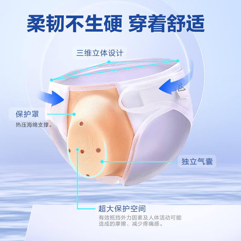 Cofu male genital postoperative recovery protective underwear, white