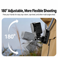 Support de cou et de poitrine pour caméra d'action POV pour GoPro DJI Osmo Insta360, vue à la première personne, mains libres, support en silicone