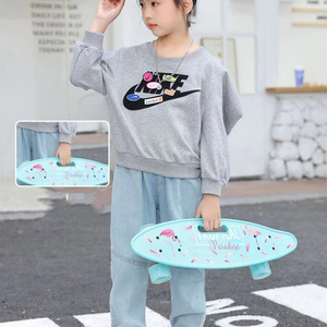 Grande planche à poisson cruiser planche de surf surface personnalisée lumière enfants peint à la main longue planche à roulettes scooter pour enfants - Product Image 4