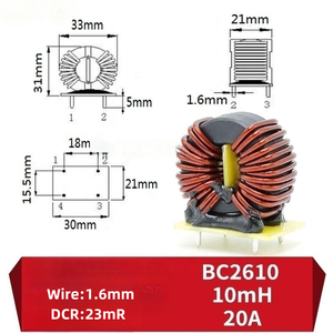 डीसी सामान्य मोड चोक एसी सामान्य मोड सेंडस्ट अनाकार चोकिंग फिल्टर, एसी/डीसी उपयोग के लिए इलेक्ट्रॉनिक चोक - Product Image 2