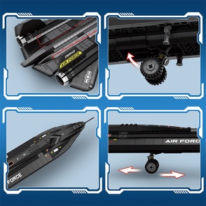 EN STOCK 33041 Bloques de Construcción de Avión Militar SR-71 Blackbird, Modelo de Ladrillos de Avión de Combate, Juguetes de Ensamblaje para Niños, Regalo de Navidad - Product Image 3