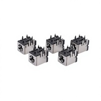 Conector de Alimentación de Alta Corriente 5A 12V Hembra DC-007B 5.5x2.1mm THT con Soporte de Latón para Laptop, Conector de Alimentación de 3 Pines