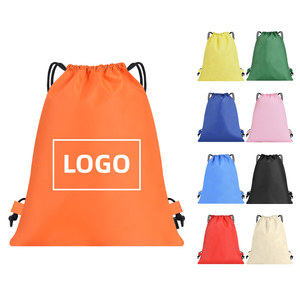 Xincai Custom Logo Sport Gym <b>Bag</b> Personalised Drawstring Backpack Open Closure Soft Washable Fashionable Style Waterproof Nylon - Product Image 2