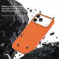 Casing Ponsel iPhone 18 Promax Berbahan Teknologi Kain Magnetik, Pelindung Anti Benturan Apple 17, Casing Pelindung Ganda