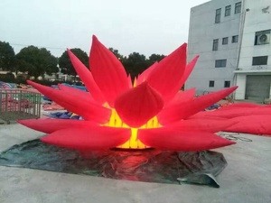 ดอกบัวเป่าลมขนาดใหญ่<span class=keywords><strong>เปิด</strong></span>ดอกไม้ลอยอยู่บนน้ําสําหรับตกแต่งกิจกรรมระเบิดดอกไม้แสงพอง - Product Image 4