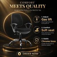 Chaise de bureau ergonomique moderne pivotante, chaise de travail pour ordinateur, hauteur réglable, soutien lombaire pour le bureau à domicile