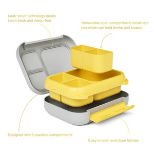 Portable Bento Lunch <b>Box</b> with 3 Compartments Print <b>Kids</b> Lunch <b>Box</b> with Removable Divider Lunch Containers for <b>Kids</b> Go to School - Product Image 5