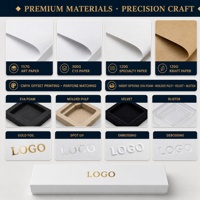 Boîte d'emballage personnalisée pour bracelet de montre rigide, en carton gris, avec insert découpé et impression de logo
