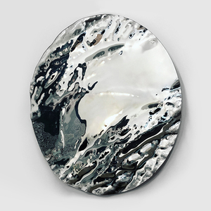 Sculpture murale en acier inoxydable, miroir artistique argenté <span class=keywords><strong>Anish</strong></span> Kapoor, polissage moderne du métal - Product Image 2