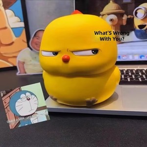 Juguetes de descompresión de pollo amarillo pequeño y lindo, de PU de rebote lento, de plástico, para aliviar el estrés, regalos divertidos para niñas - Product Image 2