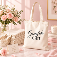 Sac fourre-tout en toile personnalisé, sac fourre-tout cadeau pour demoiselle d'honneur, sac de mariage réutilisable en coton avec logo imprimé personnalisé