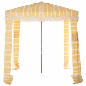 Tienda de campaña Bohemia a rayas para playa, toldo portátil de aluminio, sombra Wigwam de cuatro esquinas a prueba de viento para playa y ocio al aire libre - Product Image 3