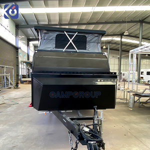 Remorque de voyage CAMPTRL Adventure avec boîte de rangement avant et <span class=keywords><strong>porte</strong></span>-vélos, prête pour l'équipement des passionnés de plein air - Product Image 5