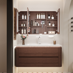 Meuble-lavabo mural <span class=keywords><strong>antique</strong></span> avec lavabo et miroir Meuble-lavabo italien intelligent <span class=keywords><strong>Armoire</strong></span> à <span class=keywords><strong>pharmacie</strong></span> pour salle de bain - Product Image 3