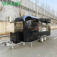 Wecare Bar mobile Concession Burger Van Commercial Traiteur Remorque alimentaire Usa Standard Fast Food Truck Restaurant entièrement équipé