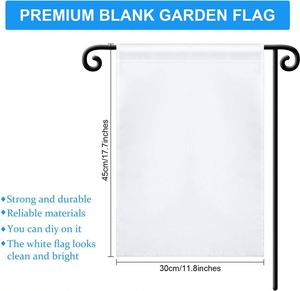Outdoor Polyester 12x18" Double Sided <b>Blank</b> Garden <b>Flag</b> Custom Sublimation Printing with Different Logo 30x45cm Yard <b>Flag</b> - Product Image 4