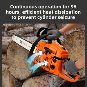 Industriële benzine tweetakt hoogvermogen 1800W brandstofzuinige kettingzaag boomkapmachine borstelloze motor geleidebeugel - groothandel - Product Image 2