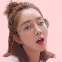 Lunettes de vue pour femmes, style rétro pilote, monture intégrale, verres acryliques, miroir plat, monture simple et solide