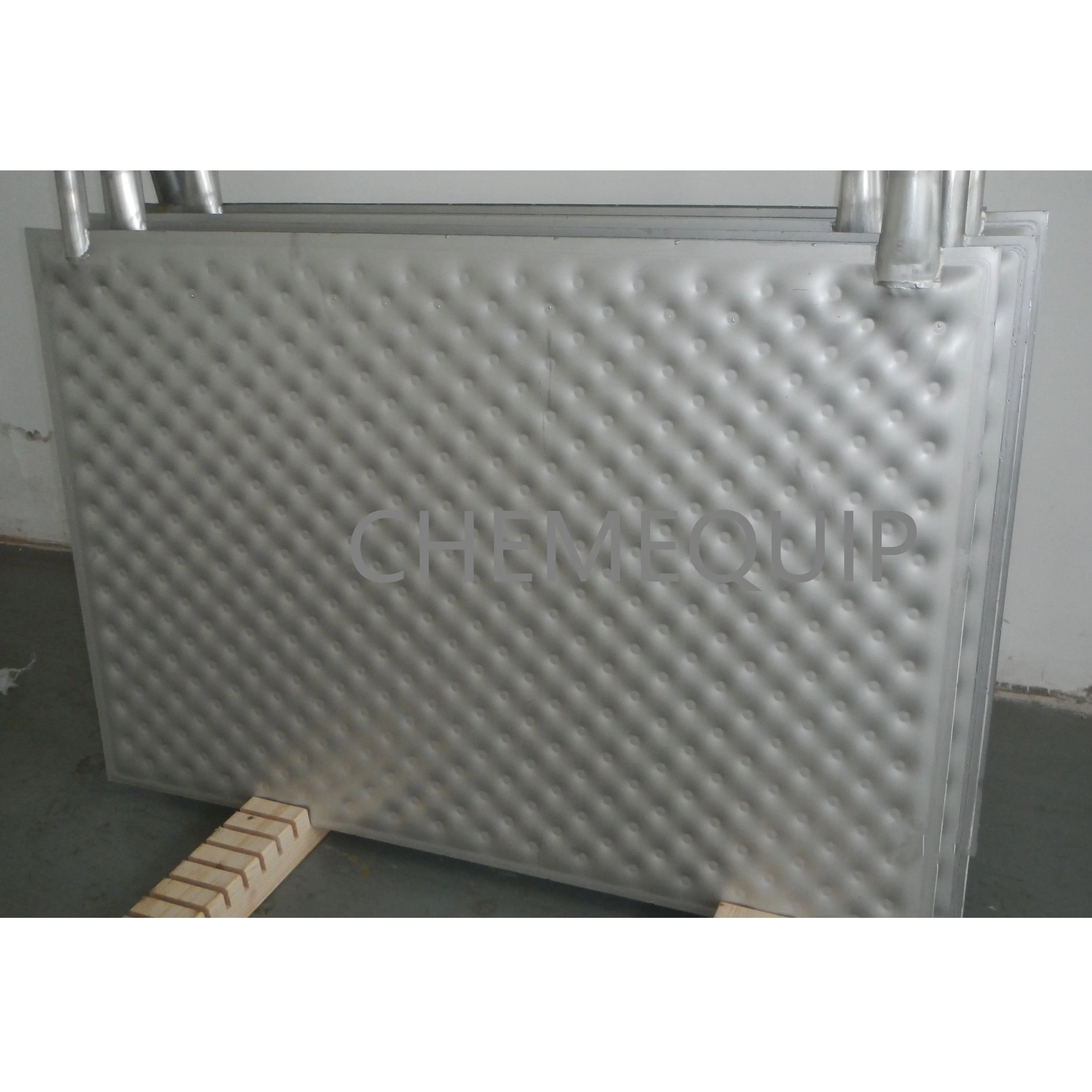 Freon r22 dimpled heat exchanger stainless steel evaporator plate