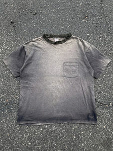 T-shirt gris délavé effet vintage, coupe ajustée, t-shirt en coton personnalisé vieilli, t-shirt ample, t-shirt en coton surdimensionné pour hommes - Product Image 3