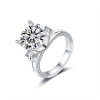 Bague en argent sterling 925 certifiée avec moissanite colorée de 5 carats, pour femmes, fiançailles, mariage, bijoux, fabrication sur mesure